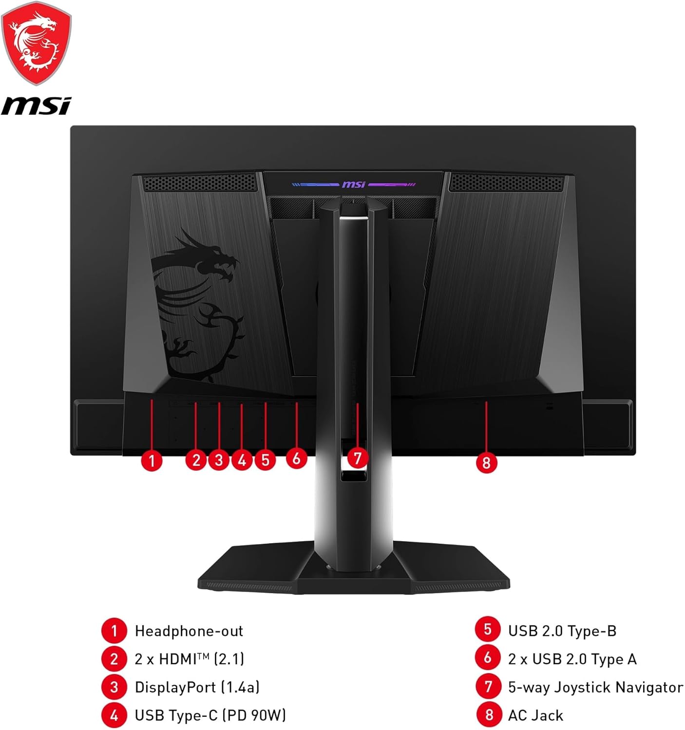MSI MPG271QRX QD-OLED – Monitor Gaming 26,5" WQHD 360Hz, Quantum Dot OLED 10-bit, 0,03ms