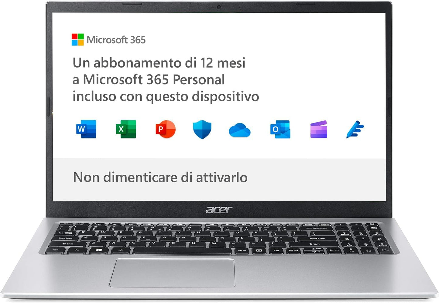 Acer Notebook Aspire 1 A115-32-C56R, Intel Celeron 4500, 4GB/128GB 15,6" FHD, Windows 11 Home Silver