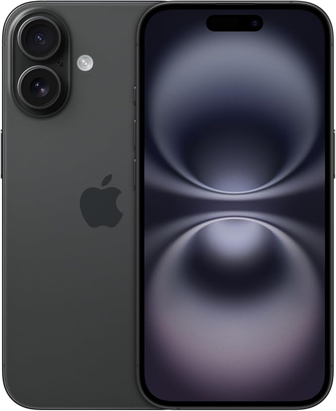 iPhone 16 Telefono 5G con Controllo fotocamera, chip A18; Nero