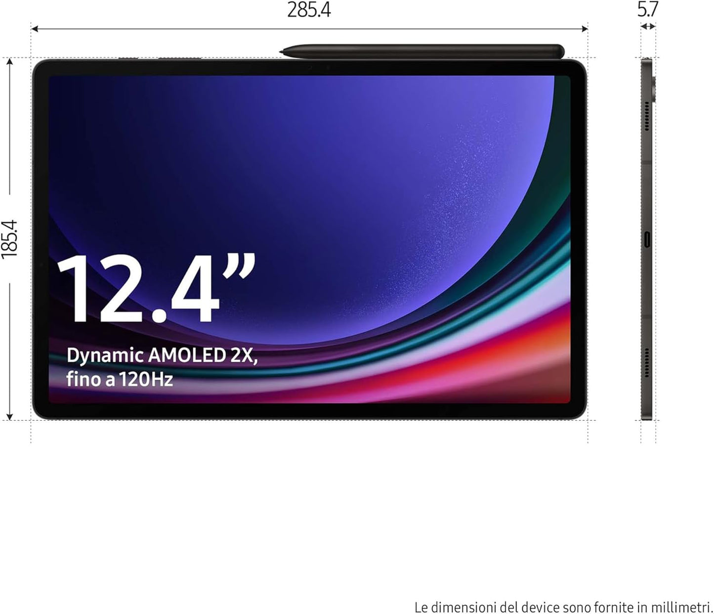 Samsung Galaxy Tab S9+ – 12GB RAM, 512GB SSD, Wi-Fi (2023)