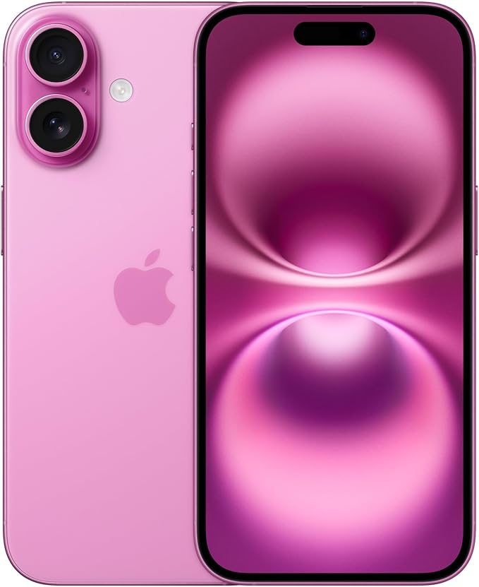 iPhone 16 Telefono 5G con Controllo fotocamera, chip A18 e tanta autonomia in più. Compatibile con AirPods; rosa