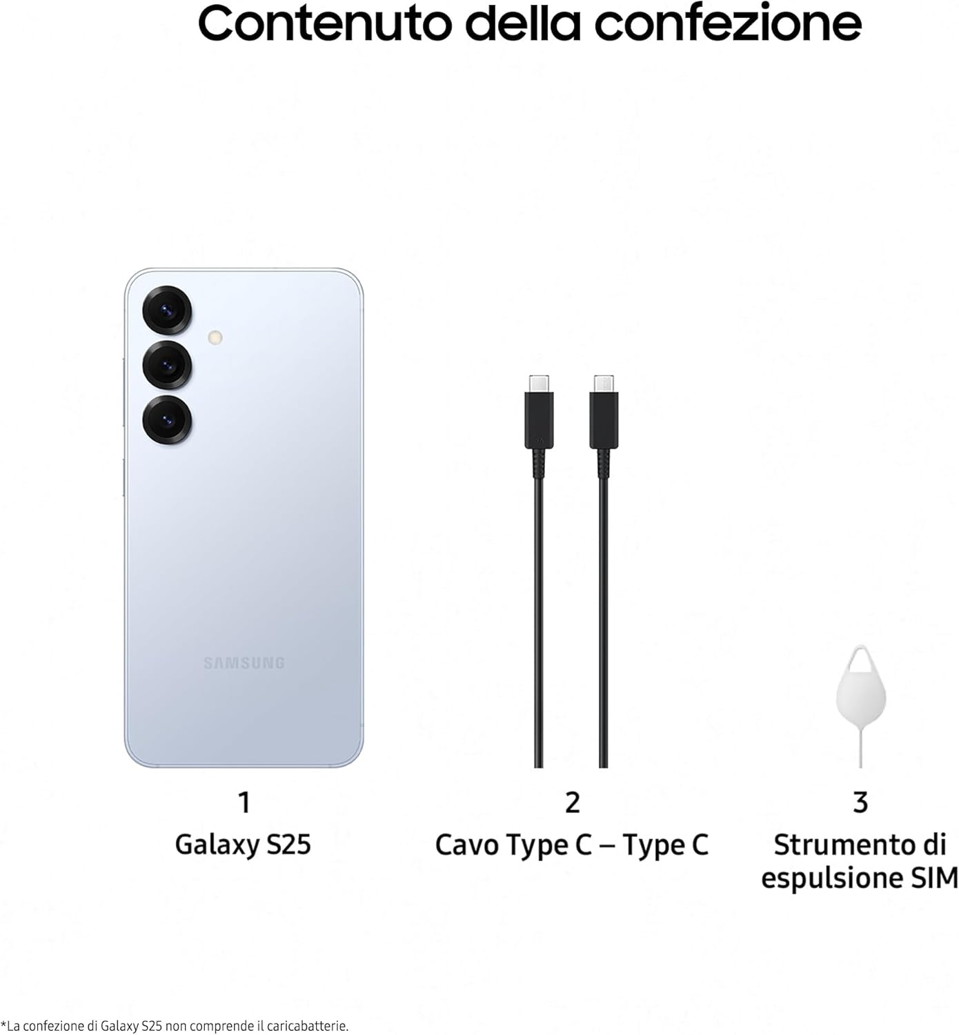 Samsung Galaxy S25 – 6.2", 12GB RAM, 256GB, Icy Blue
