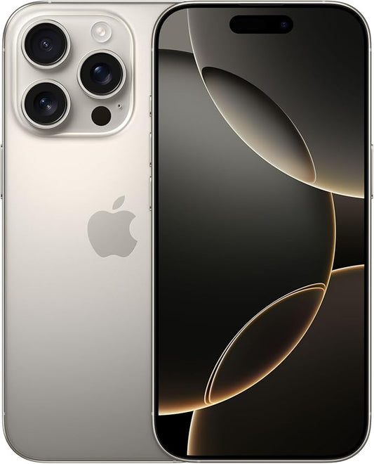 iPhone 16 pro Telefono 5G con Controllo fotocamera, Dolby Vision 4K a 120 fps; Titanio Naturale