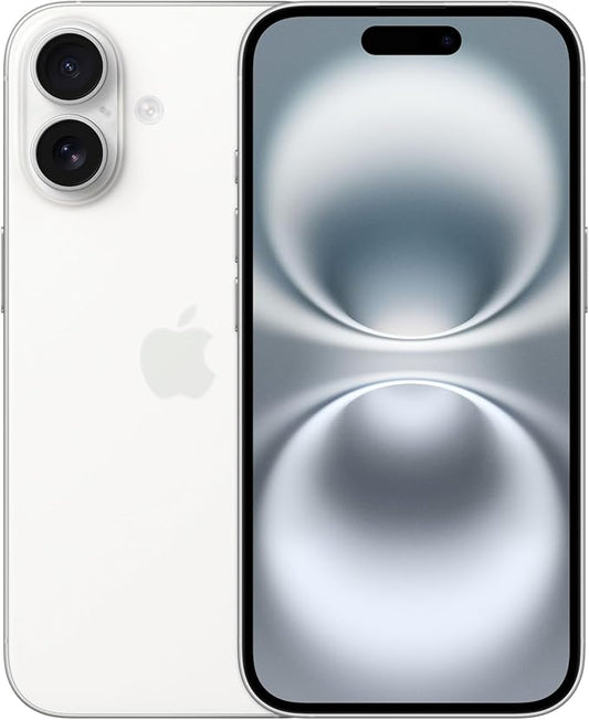 iPhone 16 Telefono 5G con controllo fotocamera, chip A18; Bianco
