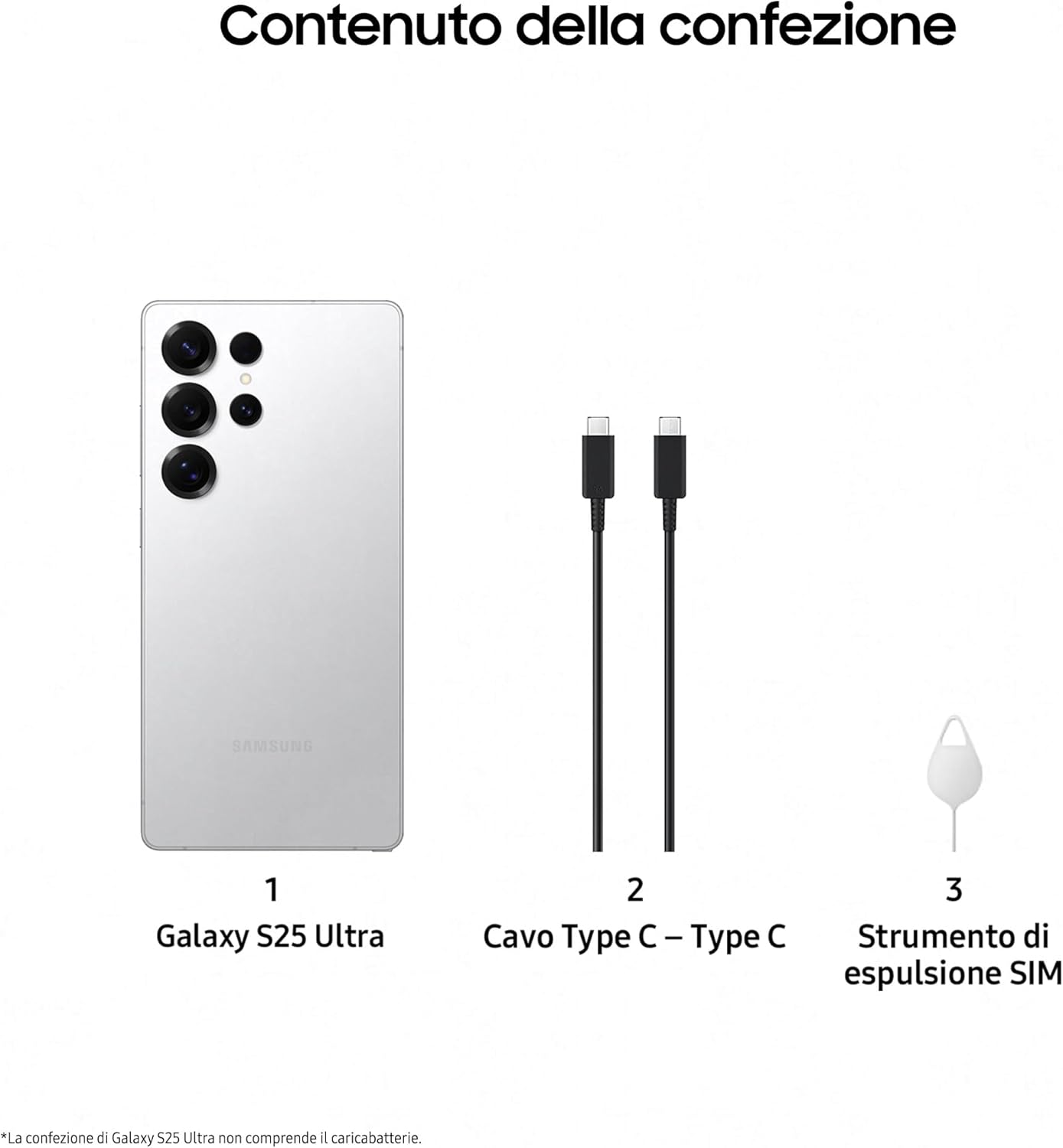 Samsung Galaxy S25 Ultra – 6.9", 12GB RAM, 512GB, Titanium Whitesilver