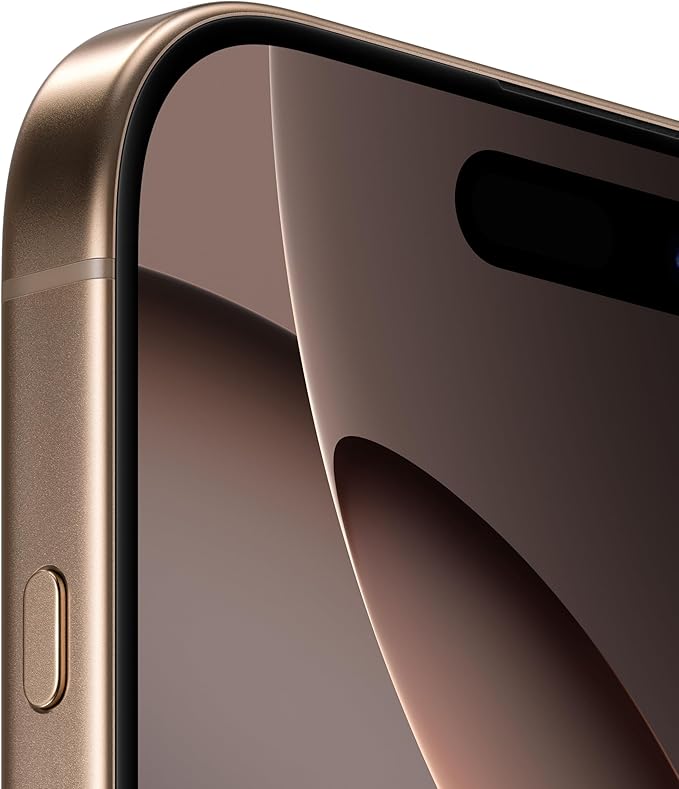 iPhone 16 pro Telefono 5G con Controllo fotocamera, Dolby Vision 4K a 120 fps; Titanio Sabbia