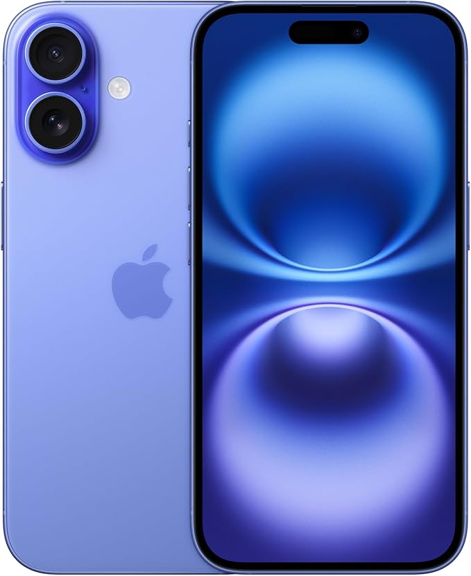 iPhone 16 Telefono 5G con Controllo fotocamera, chip A18; Blu Oltremare