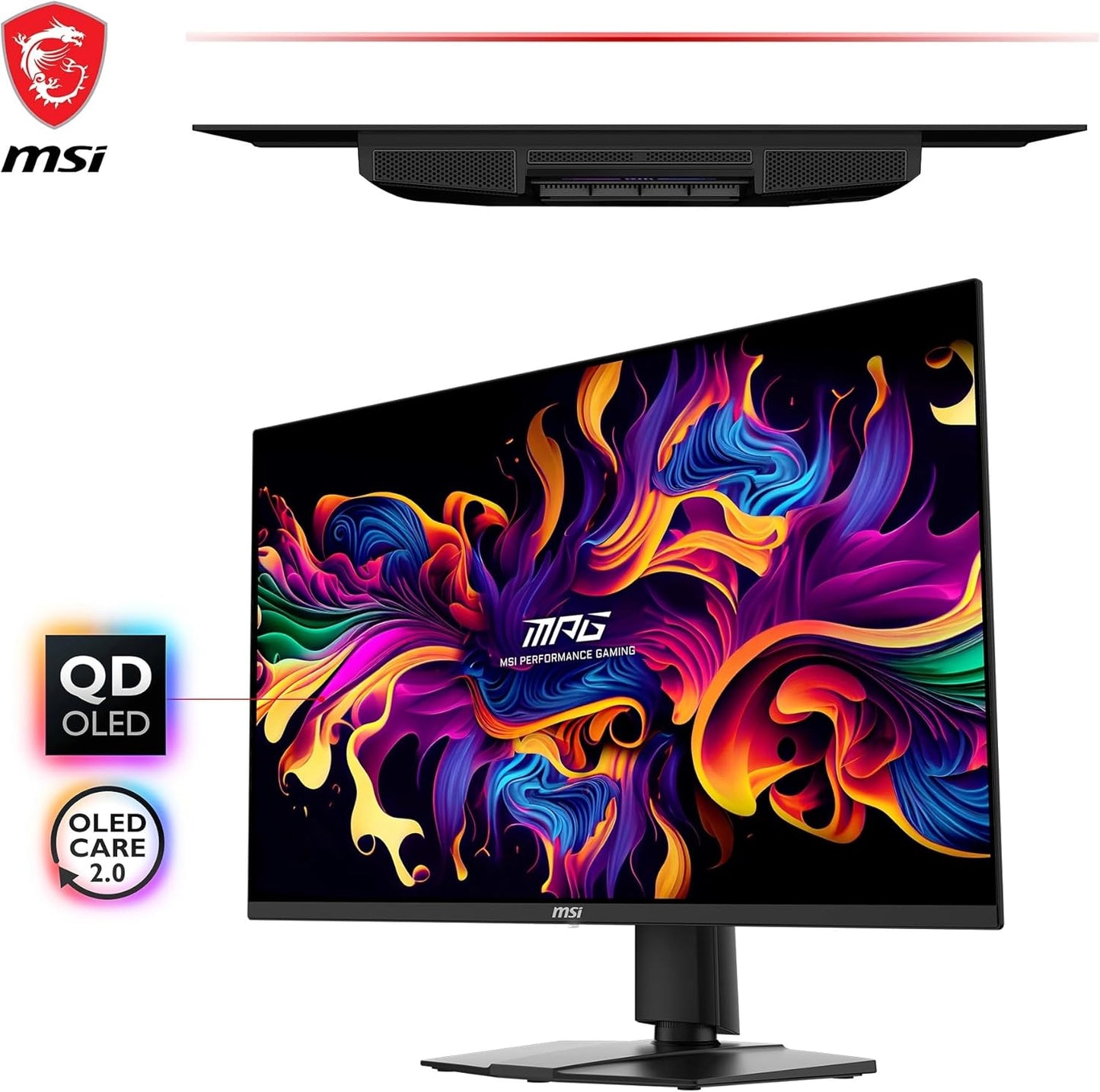 MSI MPG271QRX QD-OLED – Monitor Gaming 26,5" WQHD 360Hz, Quantum Dot OLED 10-bit, 0,03ms