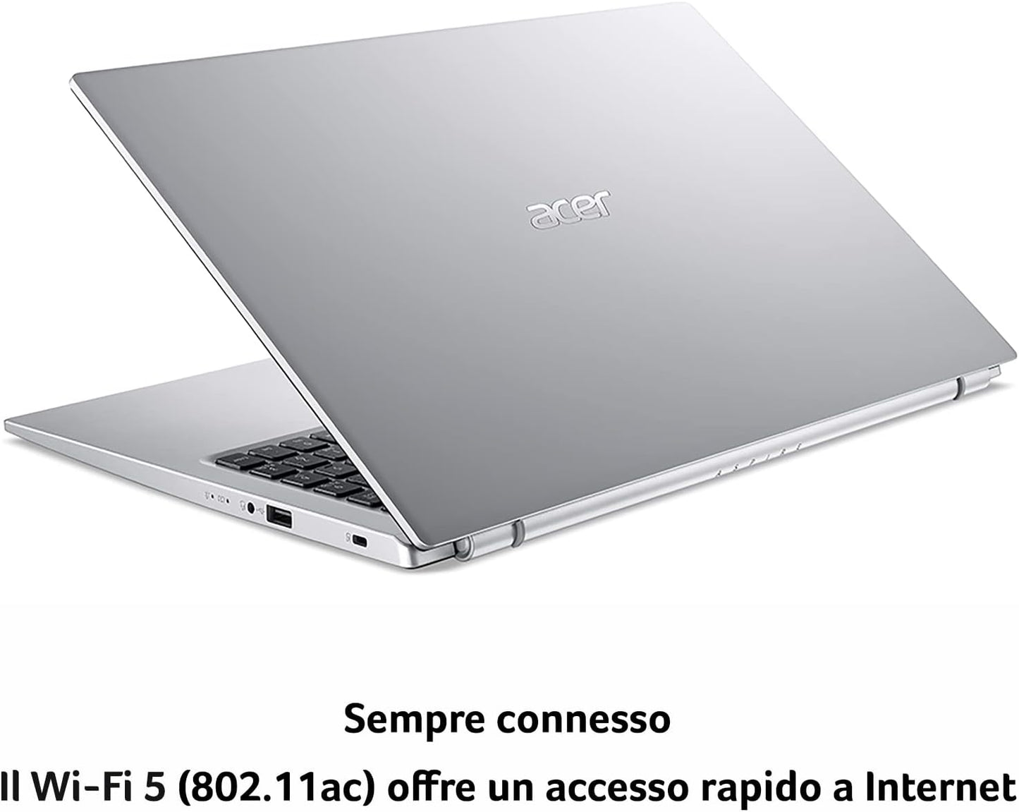 Acer Notebook Aspire 1 A115-32-C56R, Intel Celeron 4500,  4GB/128GB 15,6" FHD, Windows 11 Home Silver