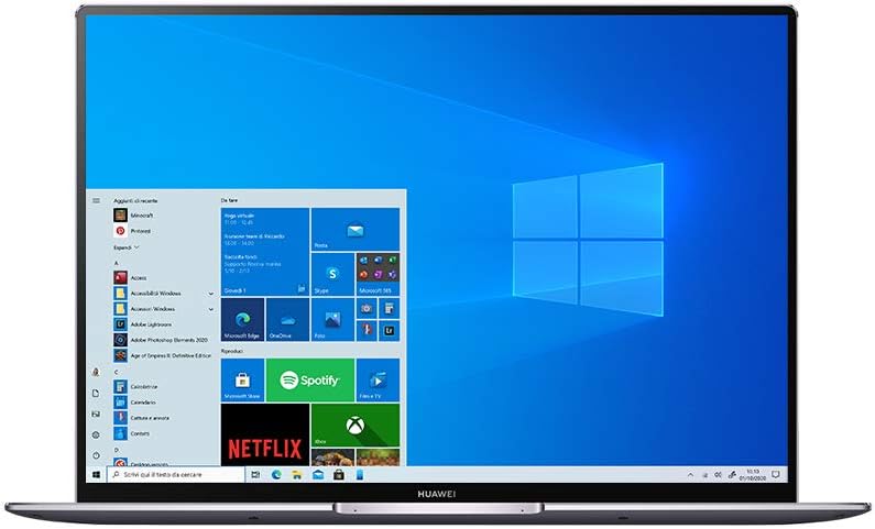 Huawei Notebook MateBook X Pro  FullView 13.9 Intel i5  1135 RAM 16GB SSD 512GB Windows 10 Home Grigio