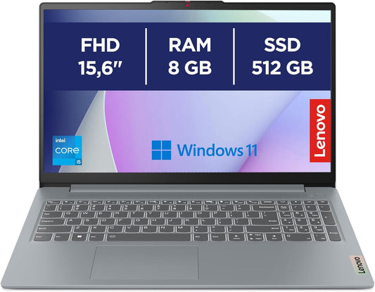 Lenovo IdeaPad Slim 3 15.6" – i5-13420H, 8GB RAM, 512GB SSD, Arctic Grey