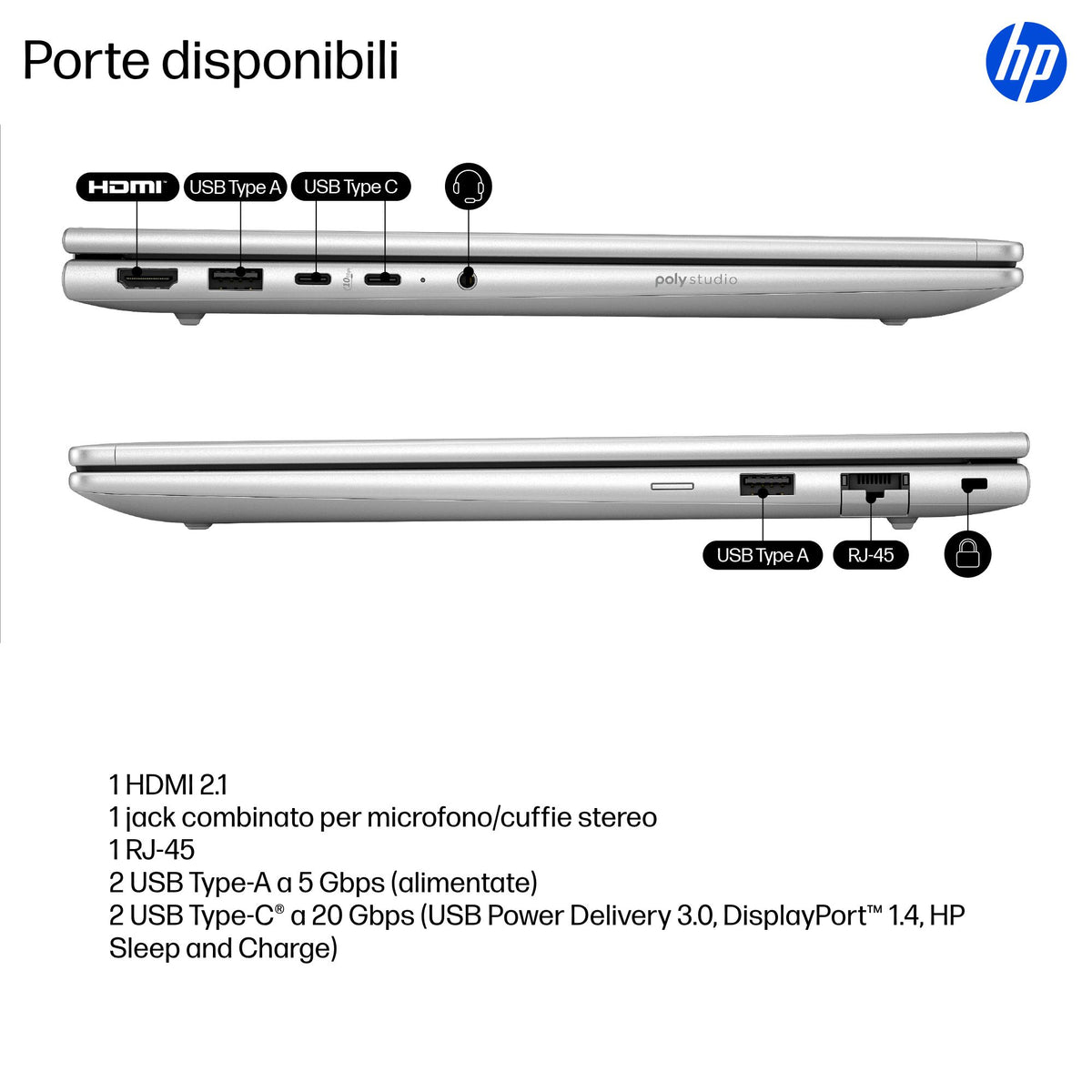 HP ProBook 4 G1i 14" Core Ultra 7 255U – dettaglio