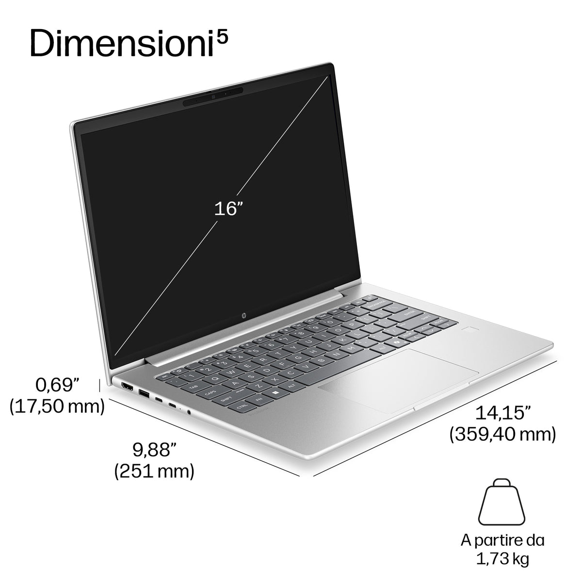 HP ProBook 4 G2i 16" Core Ultra 5 325 – dettaglio