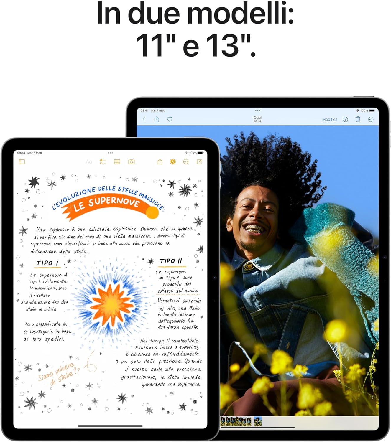 Apple iPad Air 13" (M2) – 128GB, Wi‑Fi, Grigio siderale