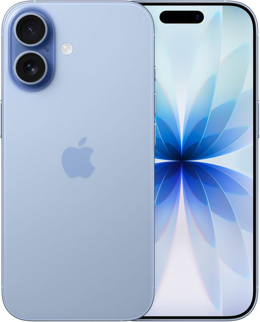 iPhone 17 (6,1") – Chip A19, Design Unibody, Fotocamera 48MP Azzurro Nebbia