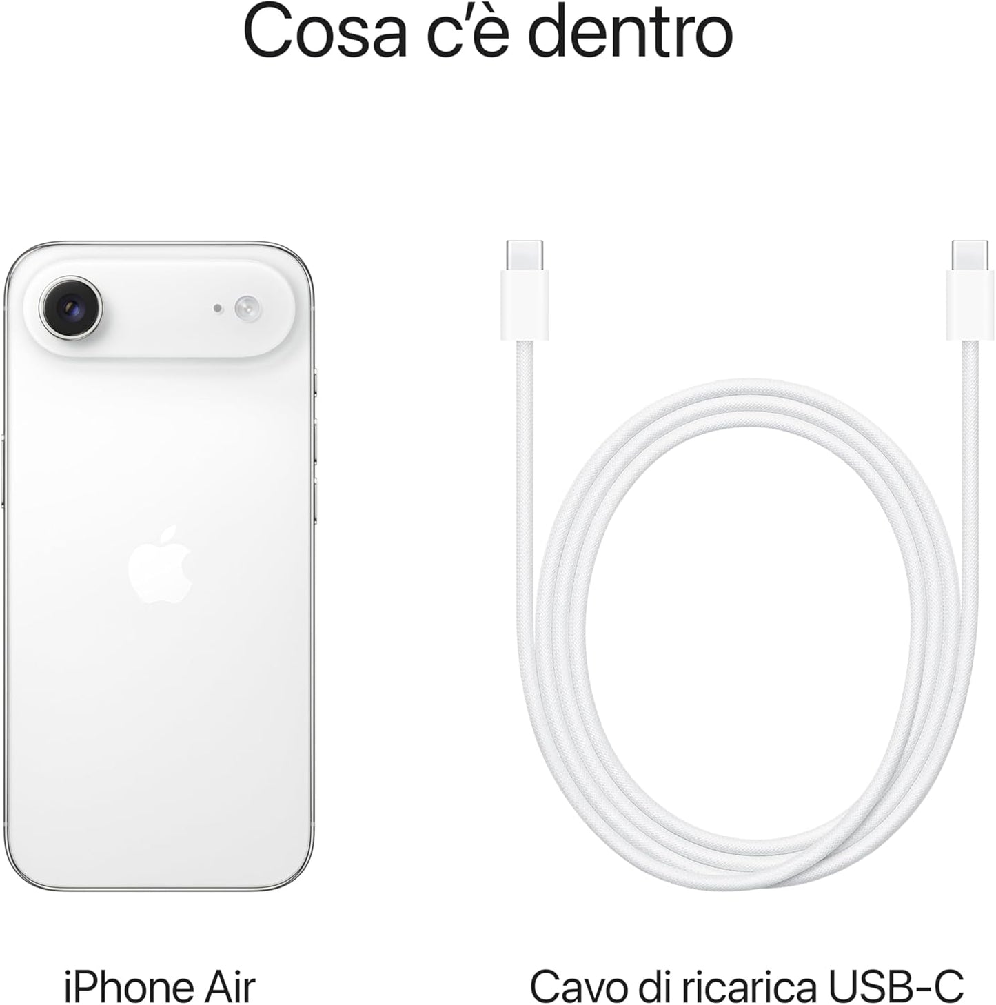 iPhone Air – 5,6 mm, Chip A19 Pro, Design in Titanio Cloud White