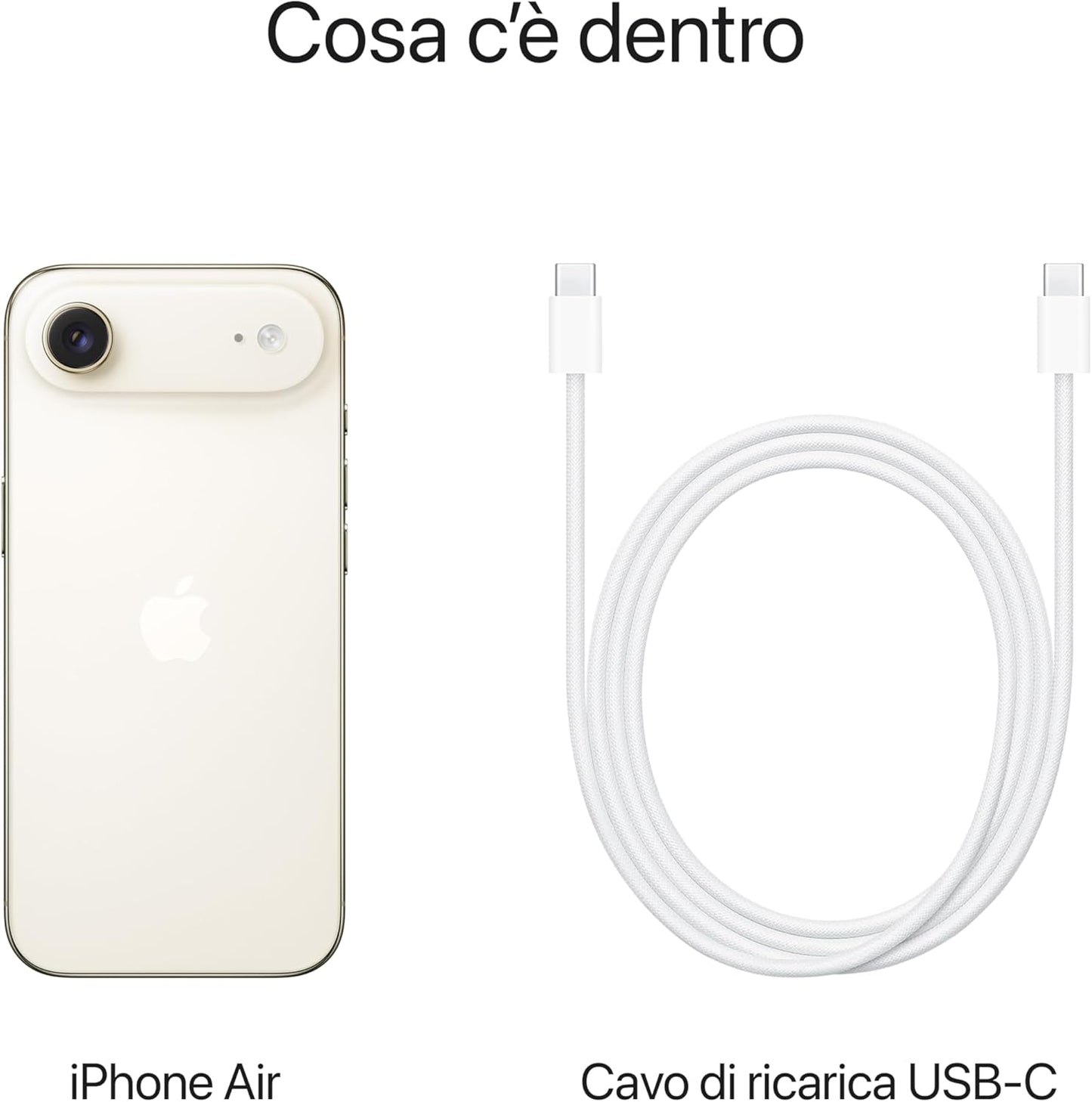 iPhone Air – 5,6 mm, Chip A19 Pro, Design in Titanio Light Gold